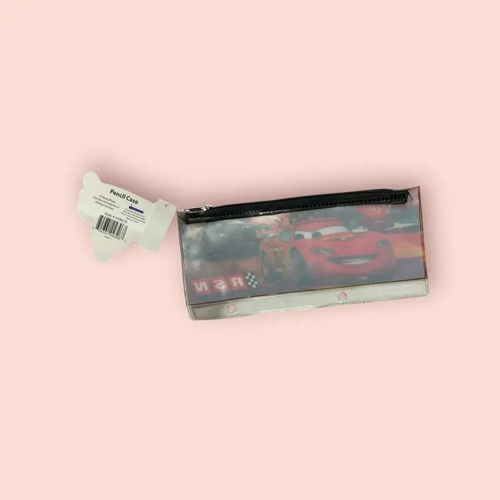 NEW Disney Cars Lighting McQueen Red Pencil Case Pouch